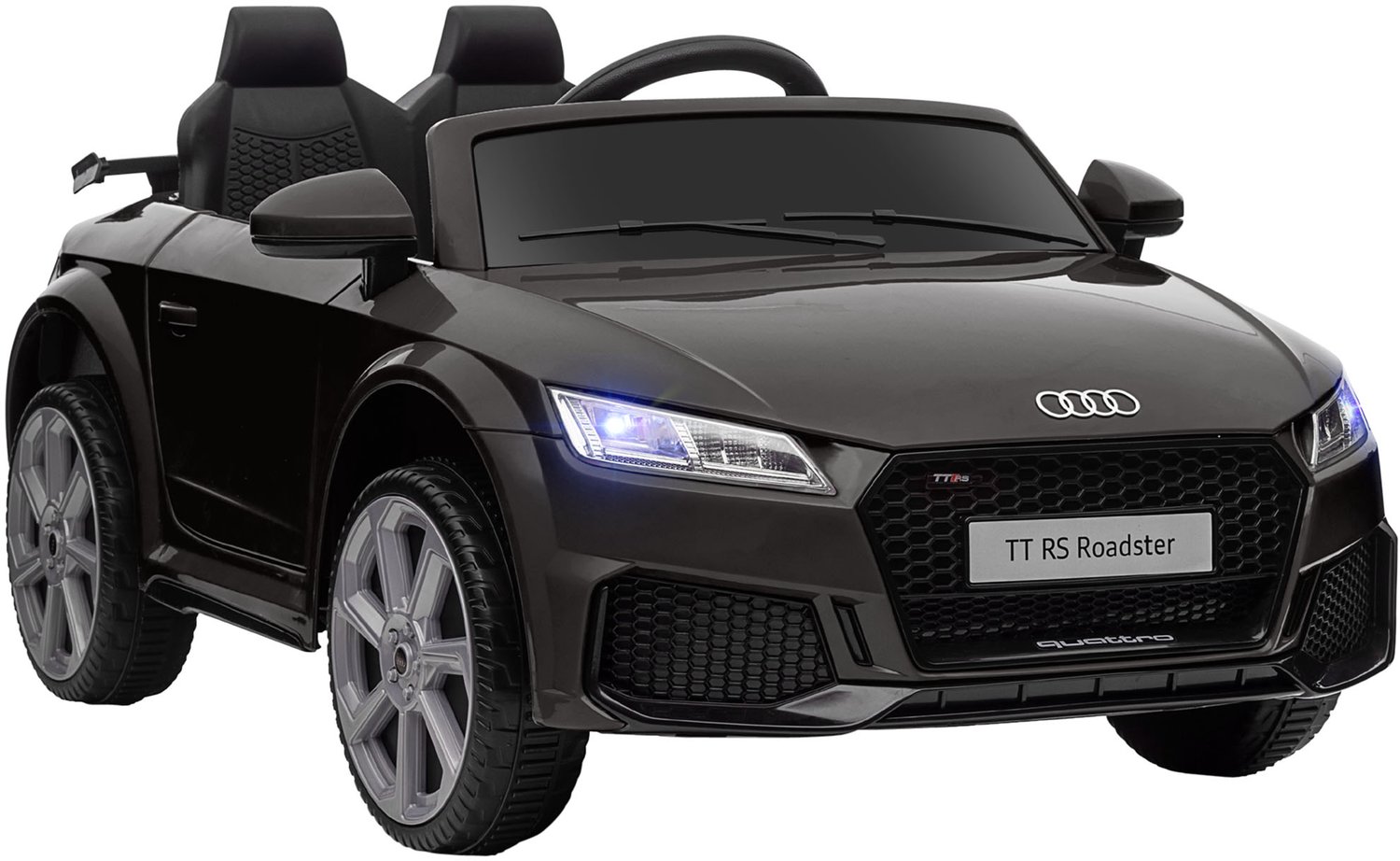Homona Kinder-elektroauto - Met afstandsbediening, led-verlichting en muziek - 102 x 60 x 44 cm - Zwart