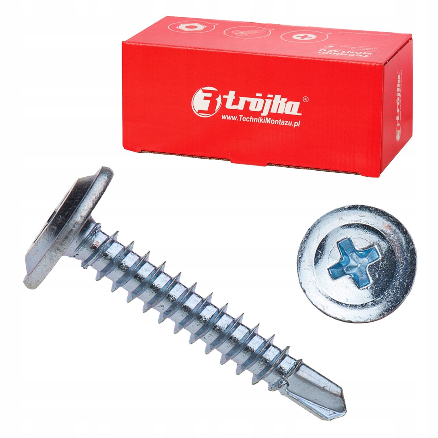 Zelfborende platkop schroeven verzinkt 4.2x32mm - 500 stuks
