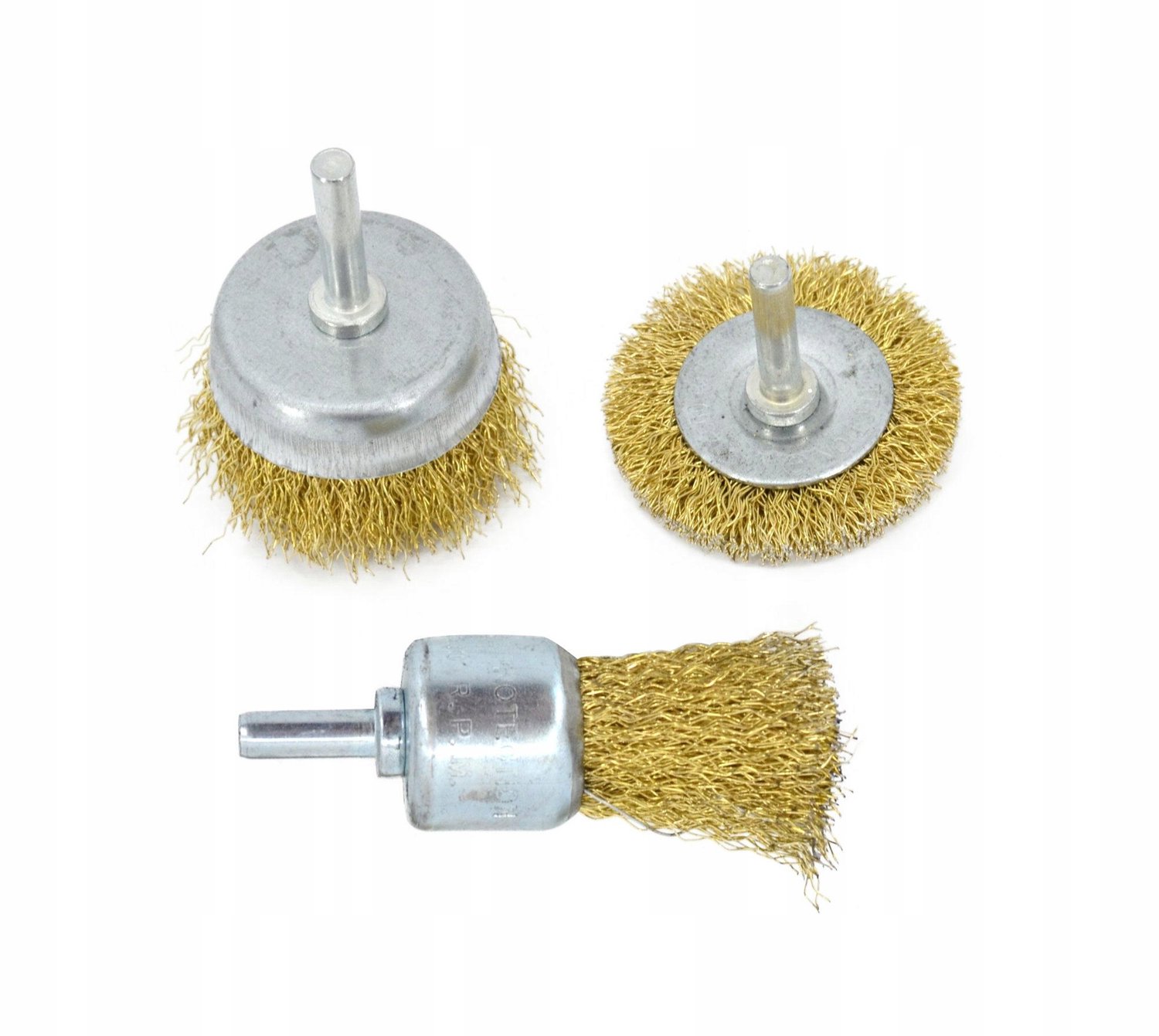 AW-Tools Draadborstel Set 3 stuks - 6mm schacht