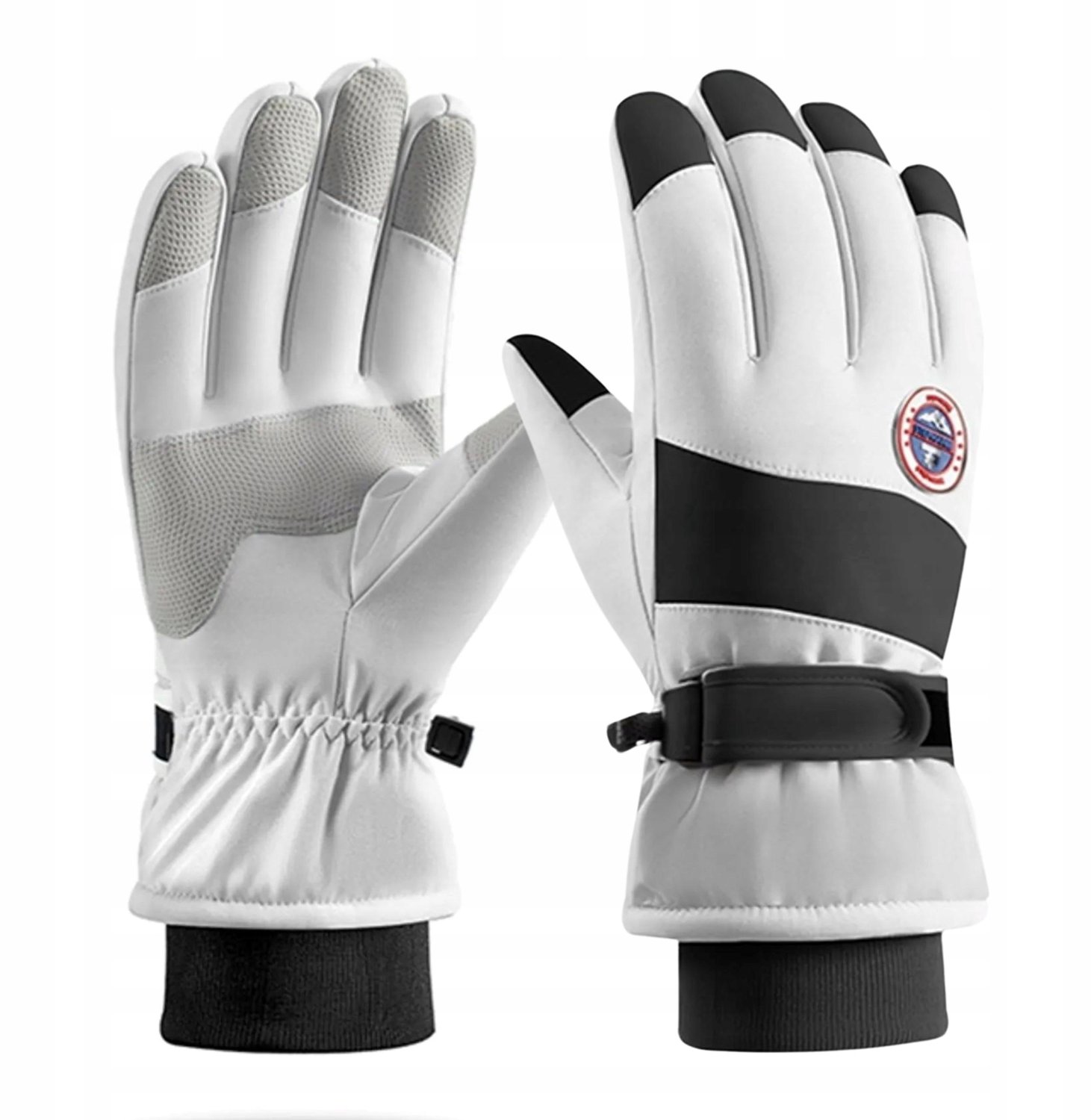 Winterhandschoenen Ski Snowboard Touchscreen Waterdicht Wit