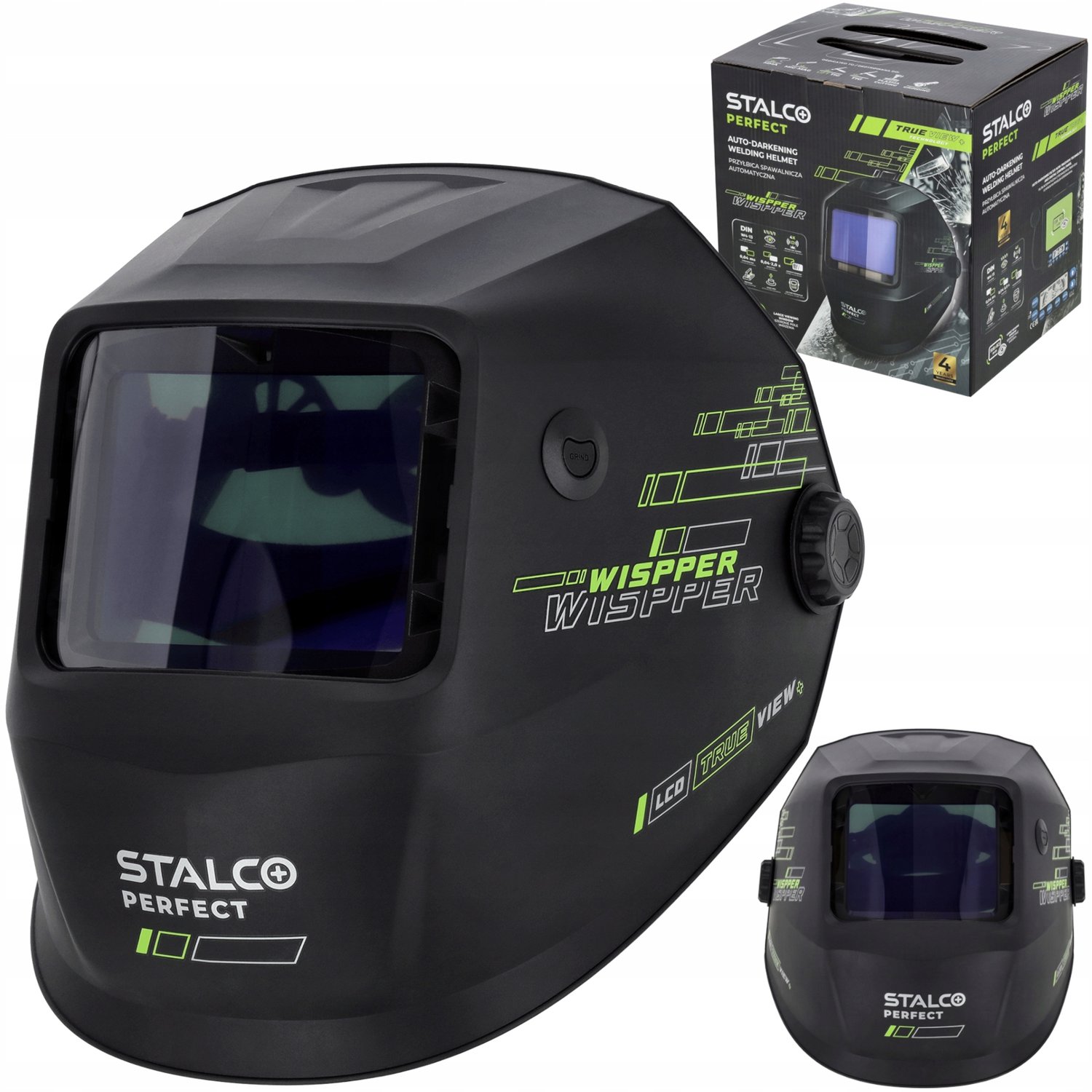 Automatische Lashelm Stalco Perfect WISPPER LCD TrueView+ DIN 4-13