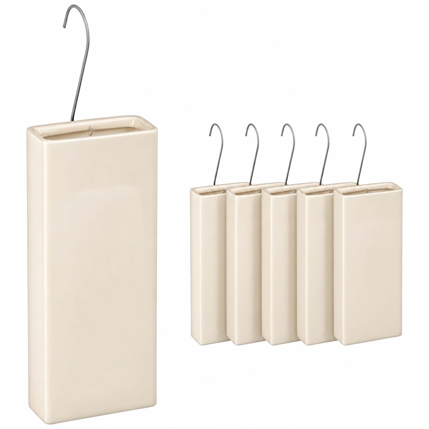 Waterverdamper radiator - set van 6 - 400 ml - keramiek - beige