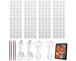 Led-backlightkit - Accessoires voor printen - Voor 3D-printen - Voor lithophane - 17 x 14 x 3 cm
