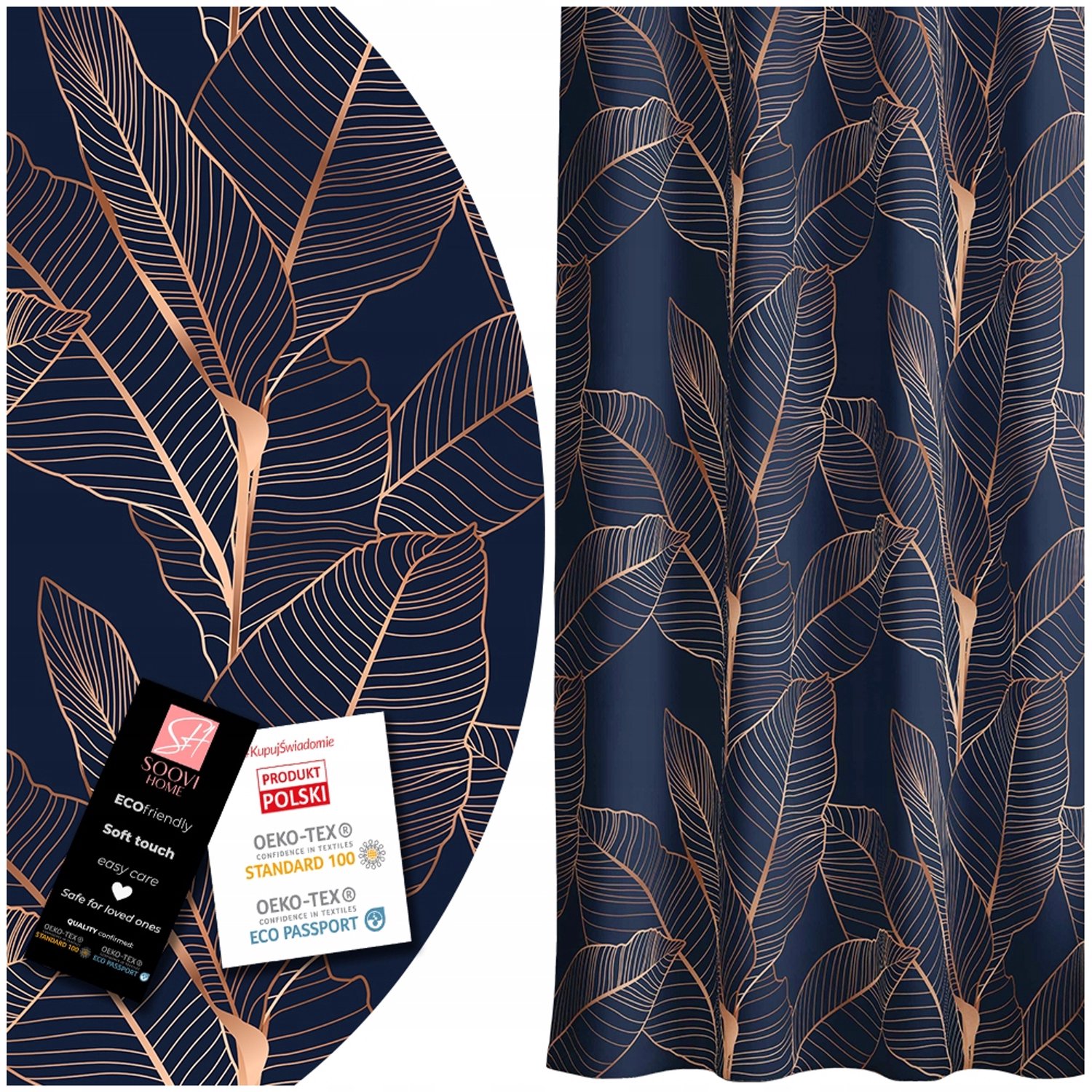 Kant-en-klare Gordijnen 140x240cm - Blauw - Inclusief Gordijnband