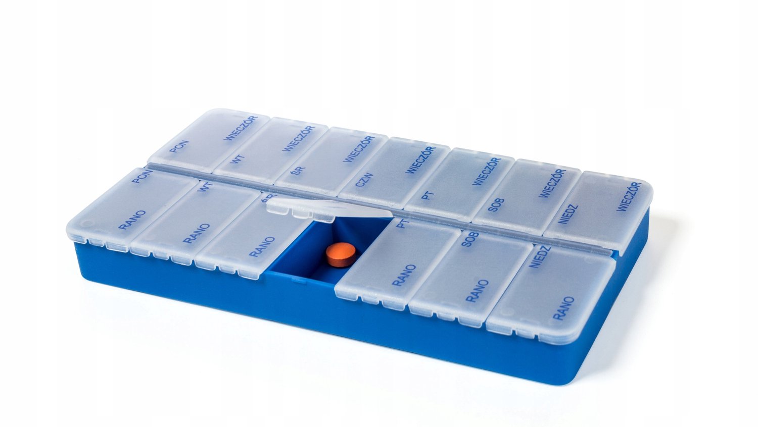 Medicijnendoos 7 dagen, 2 doses per dag, AM/PM