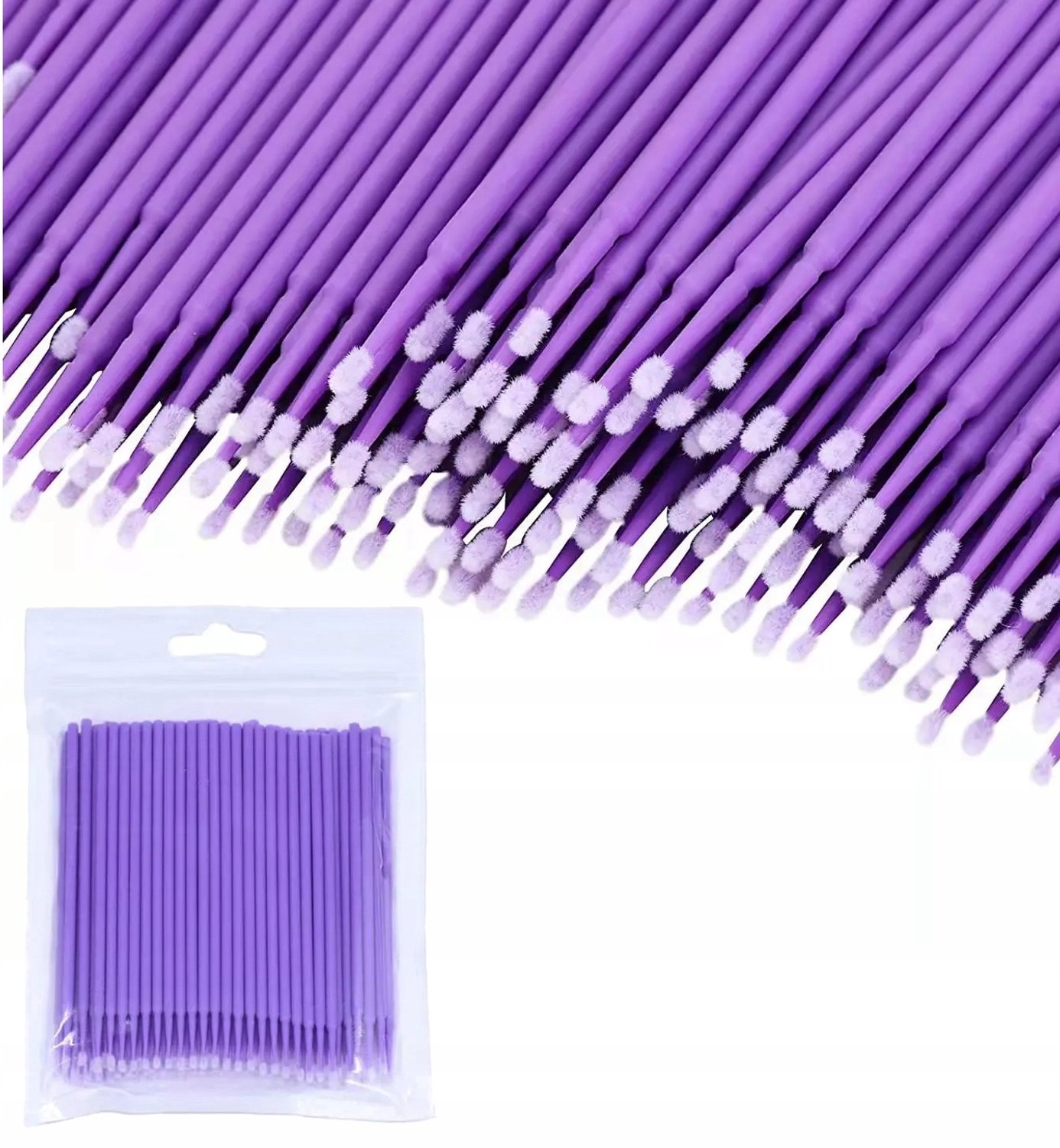 100x Microvezel Applicator Sticks voor Detailwerk, 1.5mm