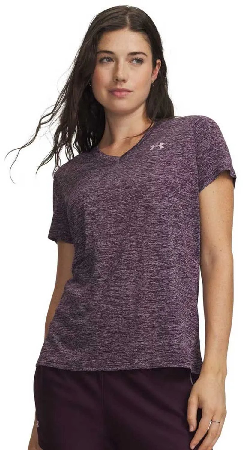 Under Armour Tech Twist V-neck T-shirt Met Korte Mouwen Paars XS Vrouw