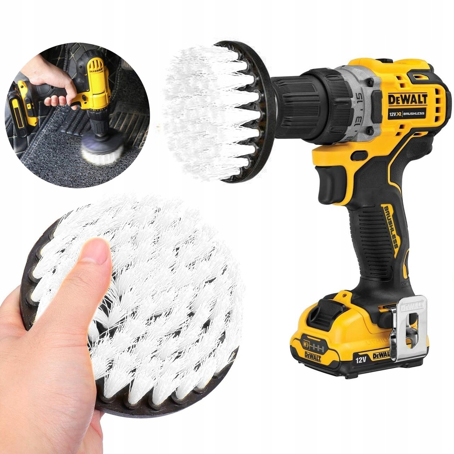 Merkloze Zachte Borstel voor Boormachine - 10cm