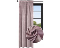 Kant-en-klare Velours Gordijn 140x160 cm - Roze