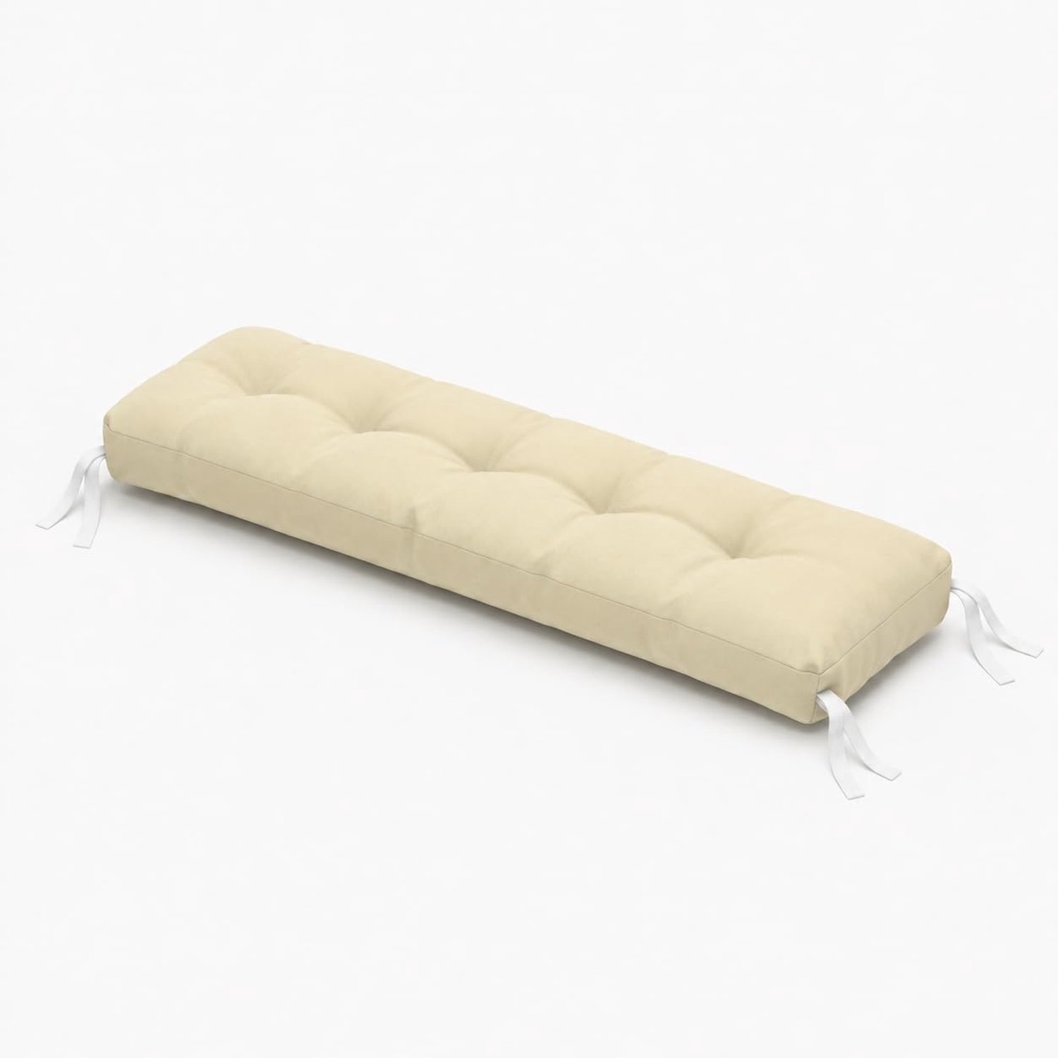 Kussen voor tuinbank, schommelbank, beige, 180 x 50 cm, palletkussen, bankkussen, zitkussen, tuinkussen, gewatteerd, outdoor kussen