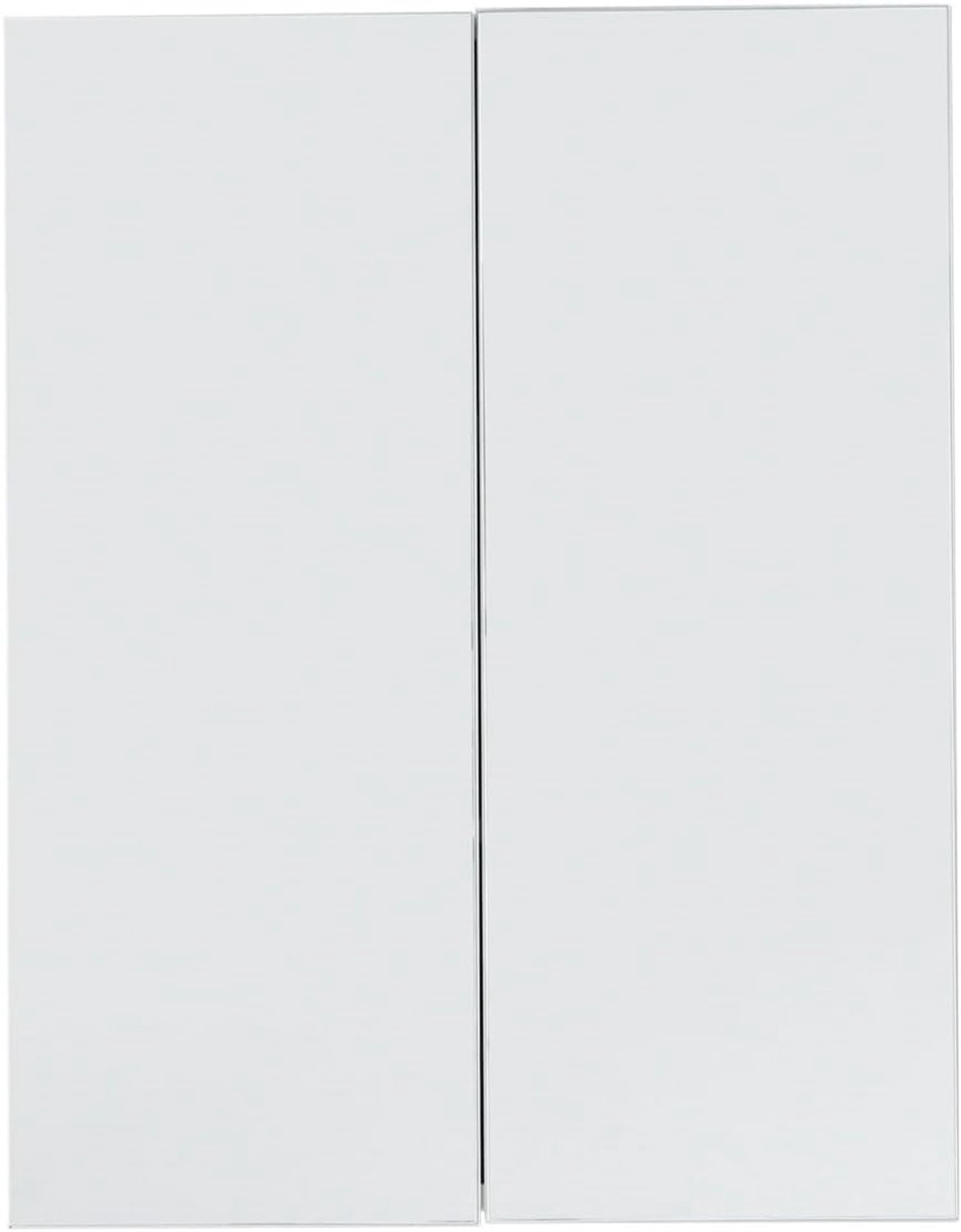Spiegelkast spiegel - Badkamer - Line - Afmetingen (BxHxD) 60 x 67 x 18 cm - Kleur Wit - 189840501