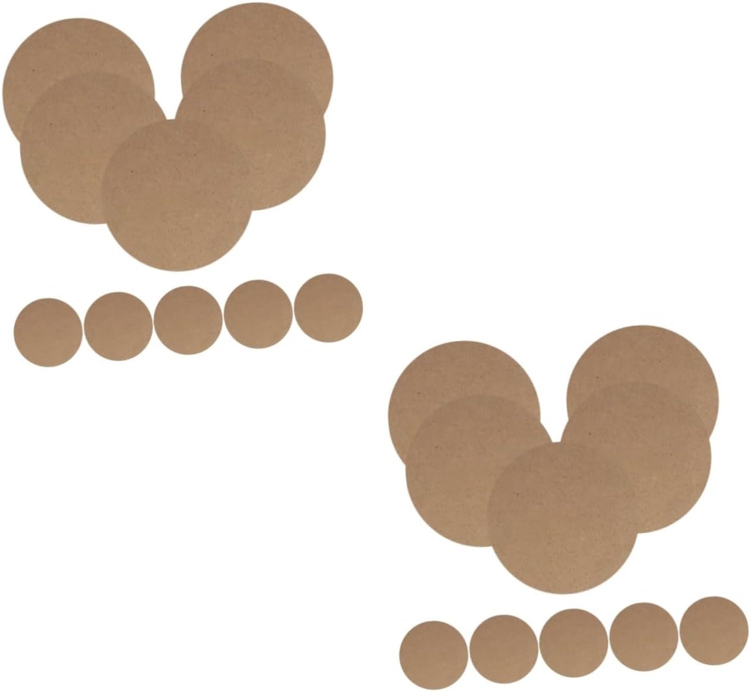 2 Sets Kleibord Aardewerkgereedschap Luchtdrogende Klei Knutselplaat Houten Aardewerkbord Voor Artistieke Creaties 10 Stuks * 2