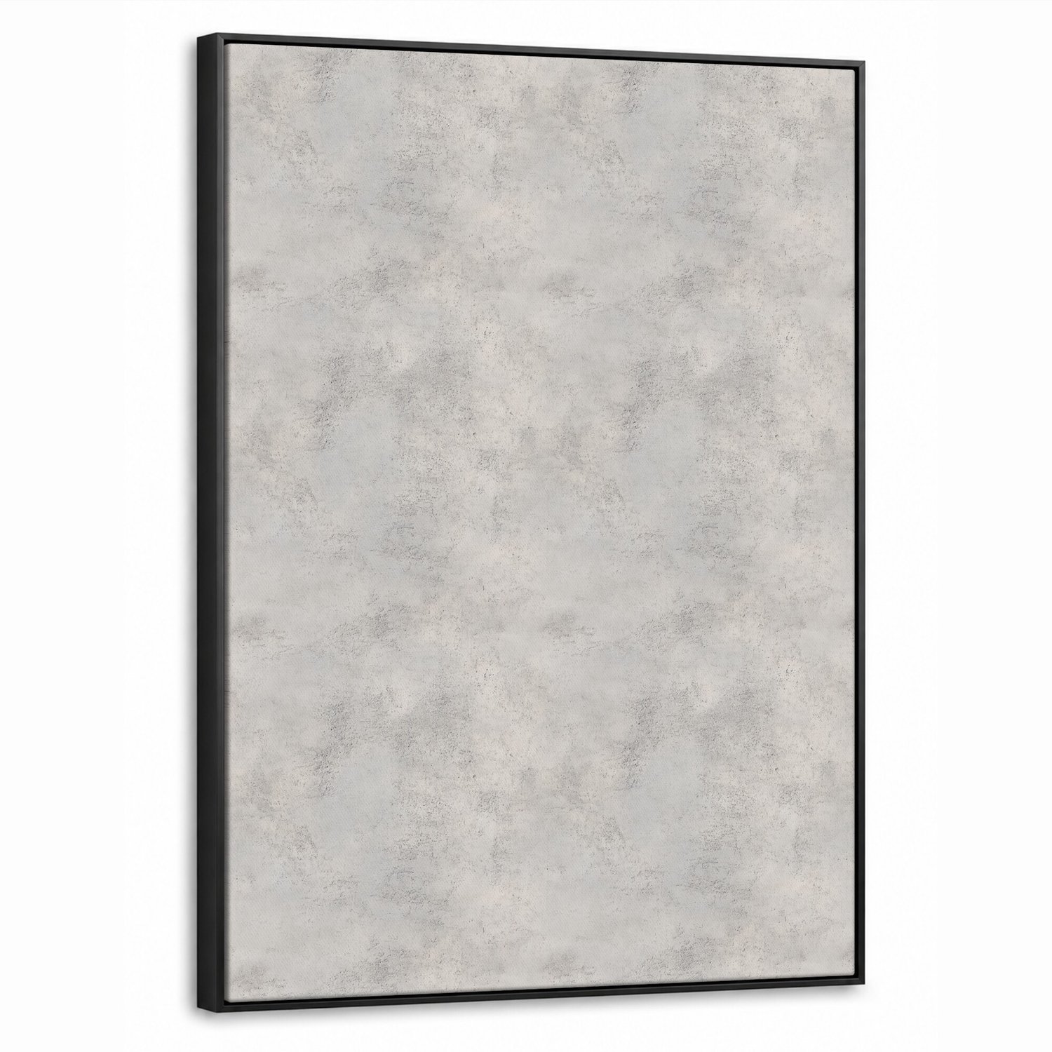 Canvas Schilderij met Baklijst 60x80cm - Grijs - Beton - Industrieel - Muurdecoratie woonkamer - Slaapkamer decoratie - Kamer accessoires - Schilderijen op canvas met lijst