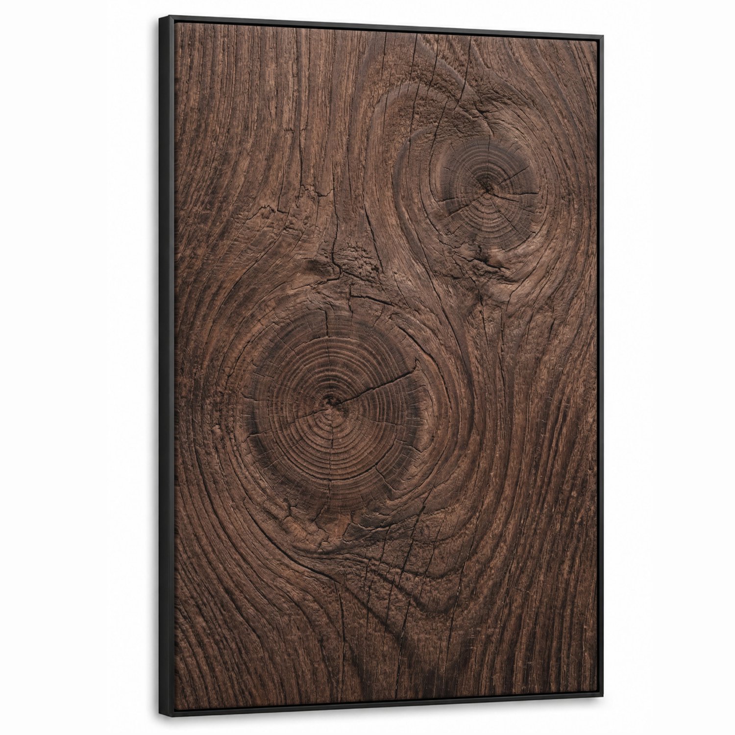 Canvas Schilderij met Baklijst XXL Canvas Schilderij met Baklijst 80x120cm - Houtnerf - Textuur - Patroon - Bruin - Rustiek - Muurdecoratie woonkamer - Slaapkamer decoratie - Kamer accessoires - Schilderijen op canvas met lijst groot