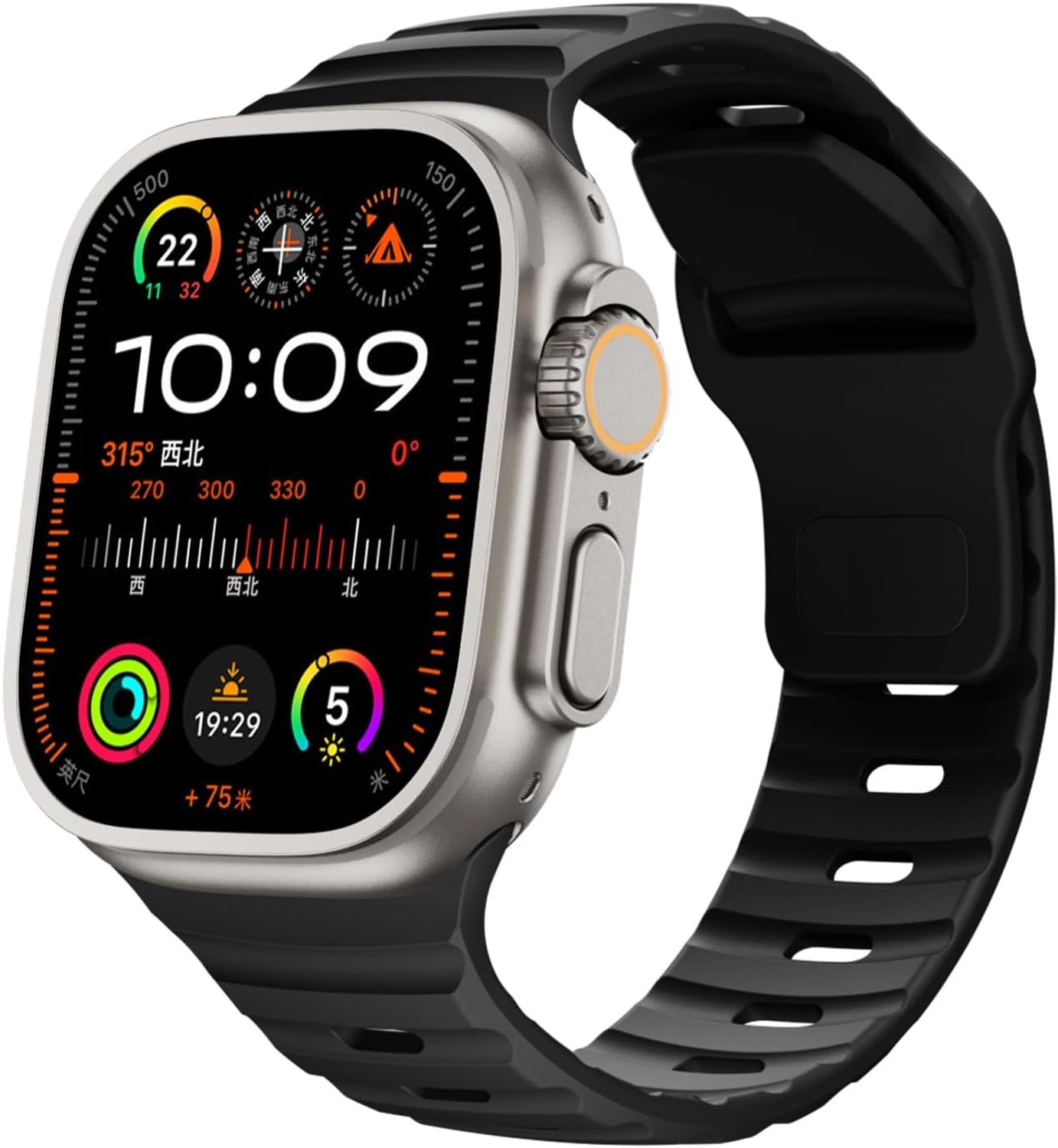 Vervangende siliconen armbanden 49, 45 mm - compatibel met Apple Watch - sportarmband - comfortabel en duurzaam - ServiceTopper