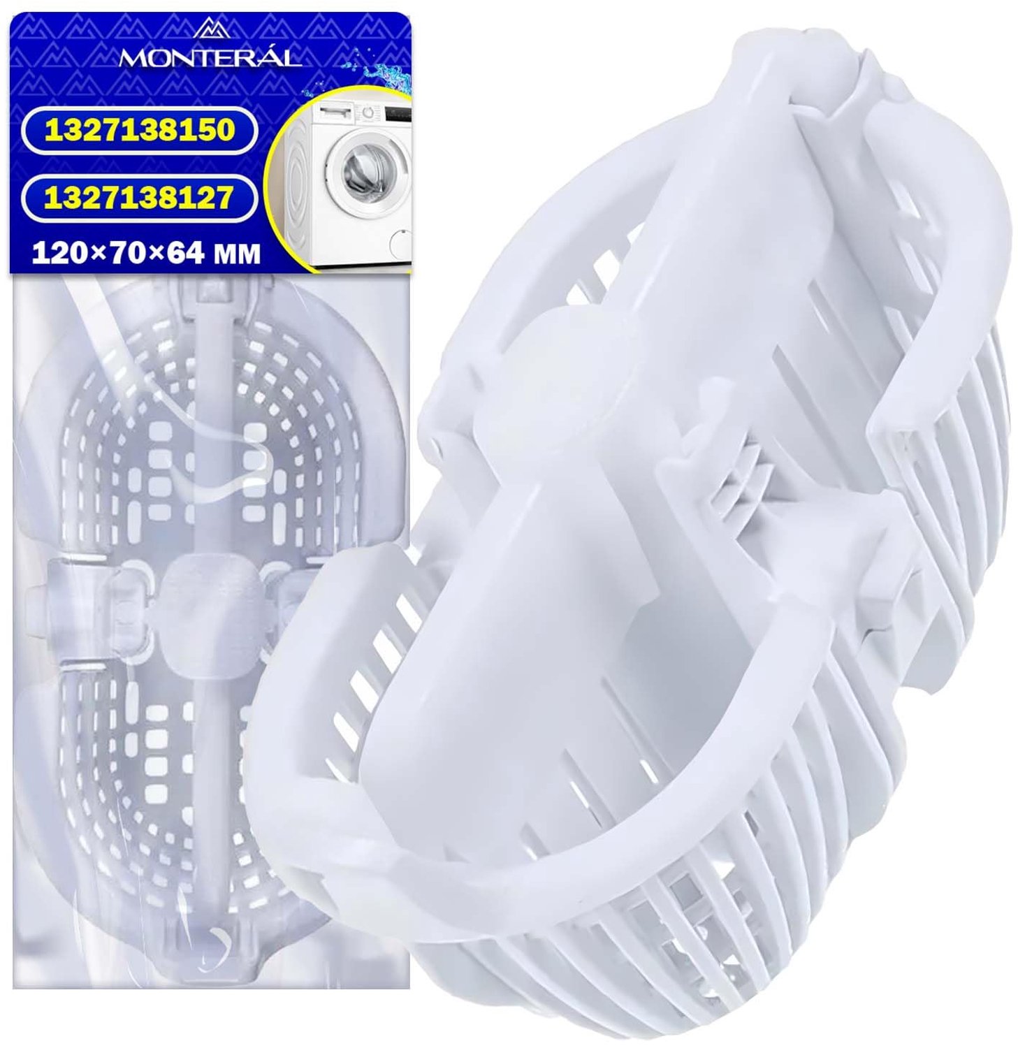 Pluisfilter voor wasmachine - 120 x 70 x 64 mm