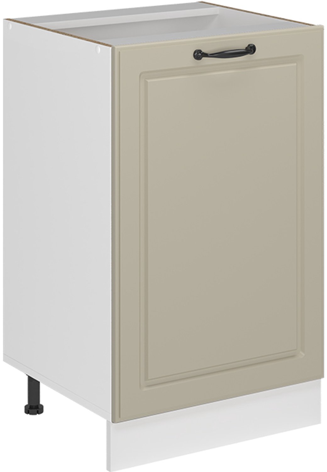 Vicco Keukenonderkast R-Line, Zand landelijk/Wit, 50 cm zonder werkblad