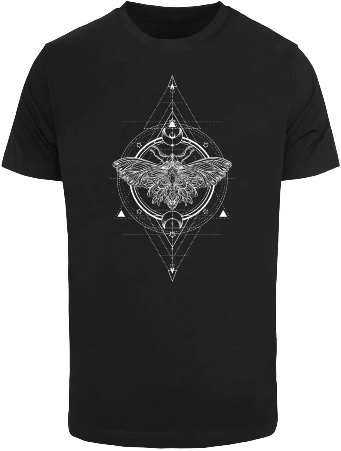 T-shirt met ronde hals Mister Tee Moth Zwart