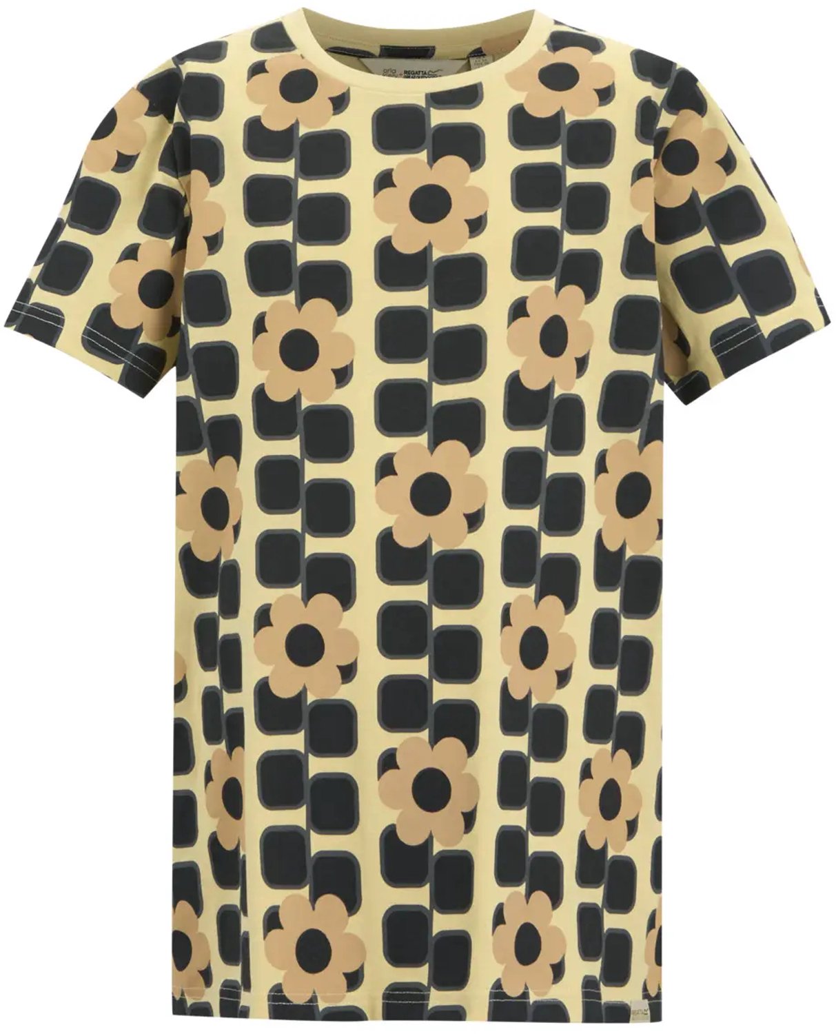 Dames-T-shirt Regatta Orla Kiely Giant Square Flower Mono