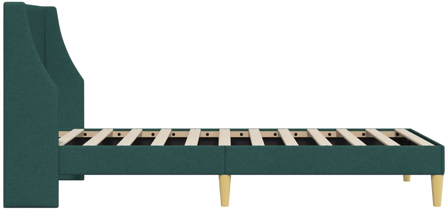 vidaXL bedframe 100 x 200 cm - stof - donkergroen - Inclusief textielbeschermer 500 ml