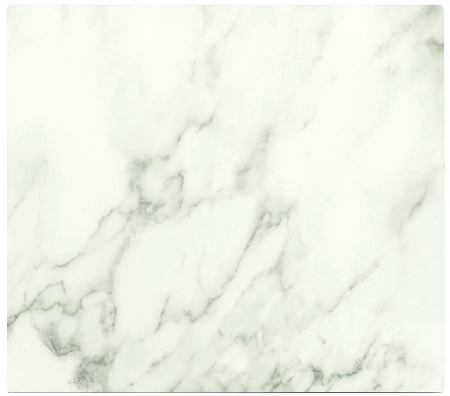 ZELLER - Glazen afdekplaat MARBLE WHITE voor kookplaat – groot