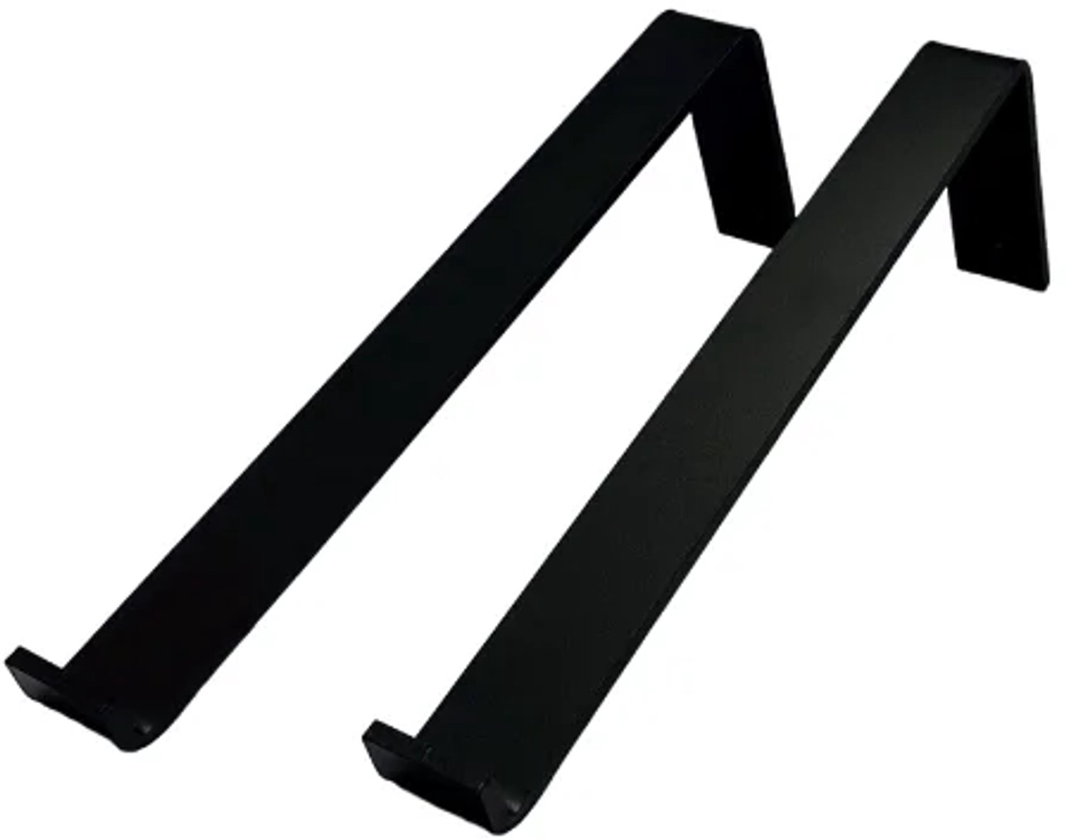 Wovar Plankdrager Zwart Industrieel Staand 15 x 35 cm | Set 2 Stuks