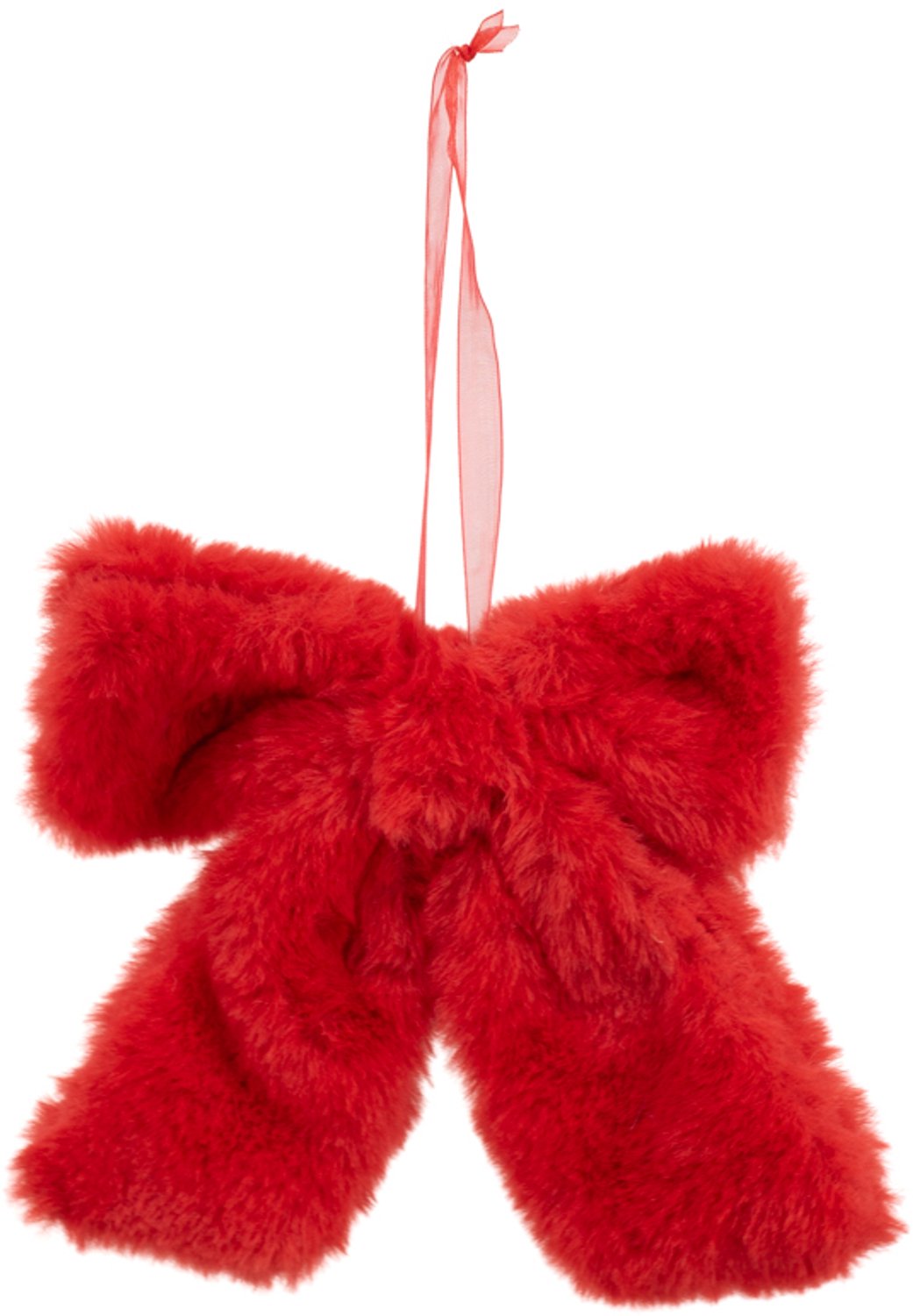 Decoratie strik hanger rood