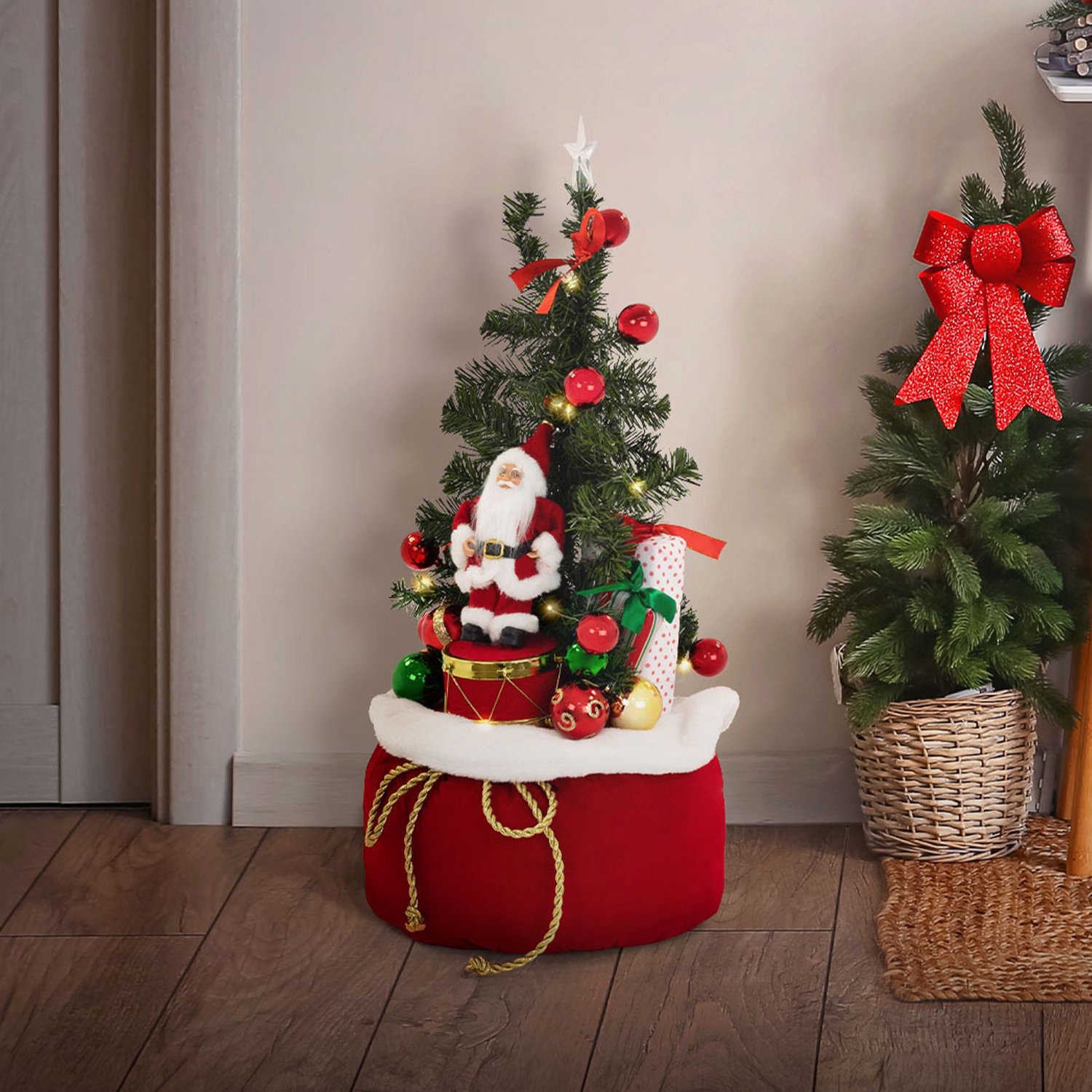 ECD Germany Mini Kerstboom LED Kunstmatigmet, Kerstdecoratie Verlichting