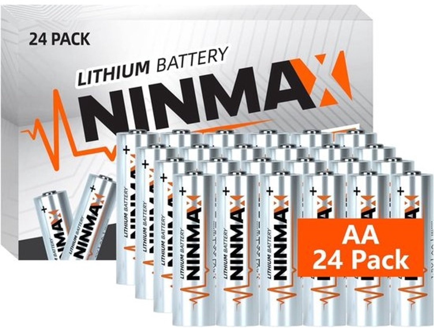 Lithium AA batterijen - Dubbel A energie - Apparaten voeden - Langdurige stroombron - 24 stuks
