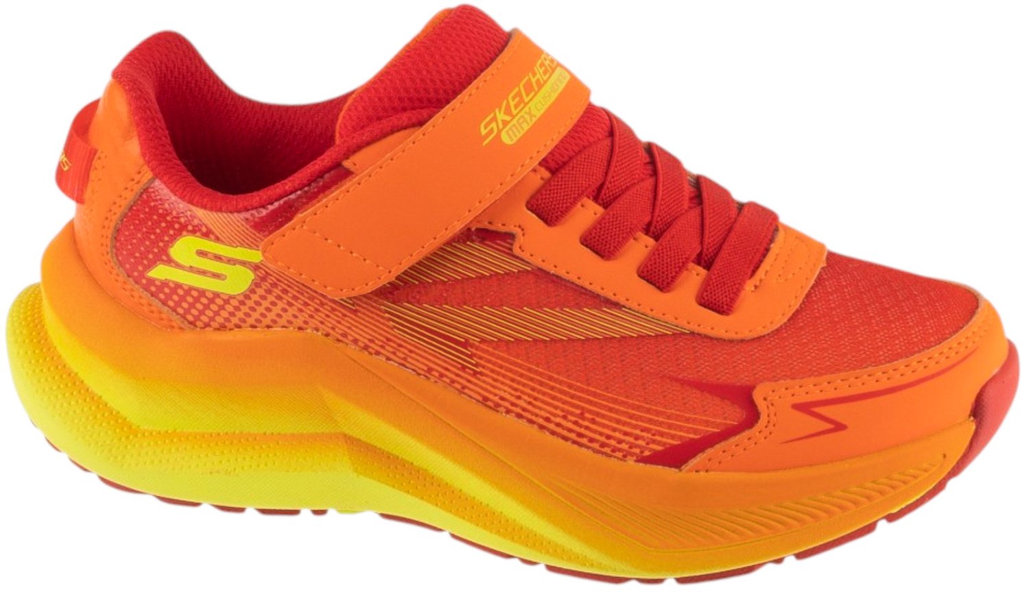 Skechers Max Cushioning Ascender, voor een jongen, Oranje, Sportschoenen, maat: 31