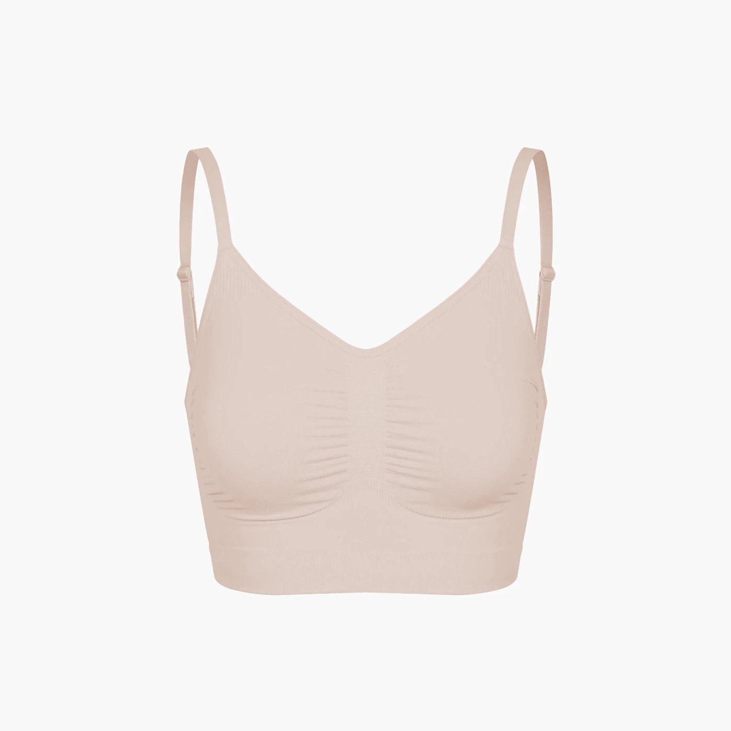 cfab Comfort Bralette - Beige - XL - BH Zonder Beugel Voorgevormd - Ondergoed - Naadlos