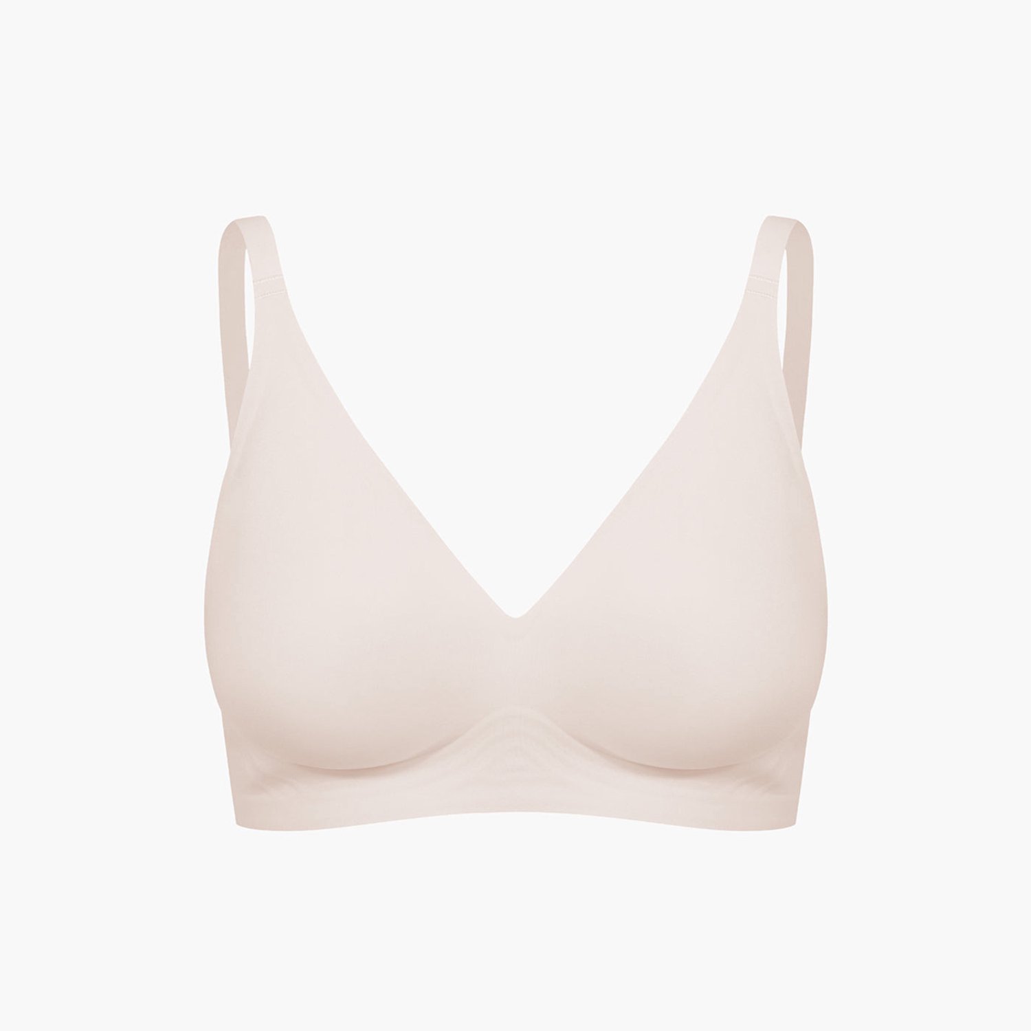 cfab Comfortabele push-up bh - Zand - L - BH Zonder Beugel Voorgevormd - Ondergoed - Naadlos