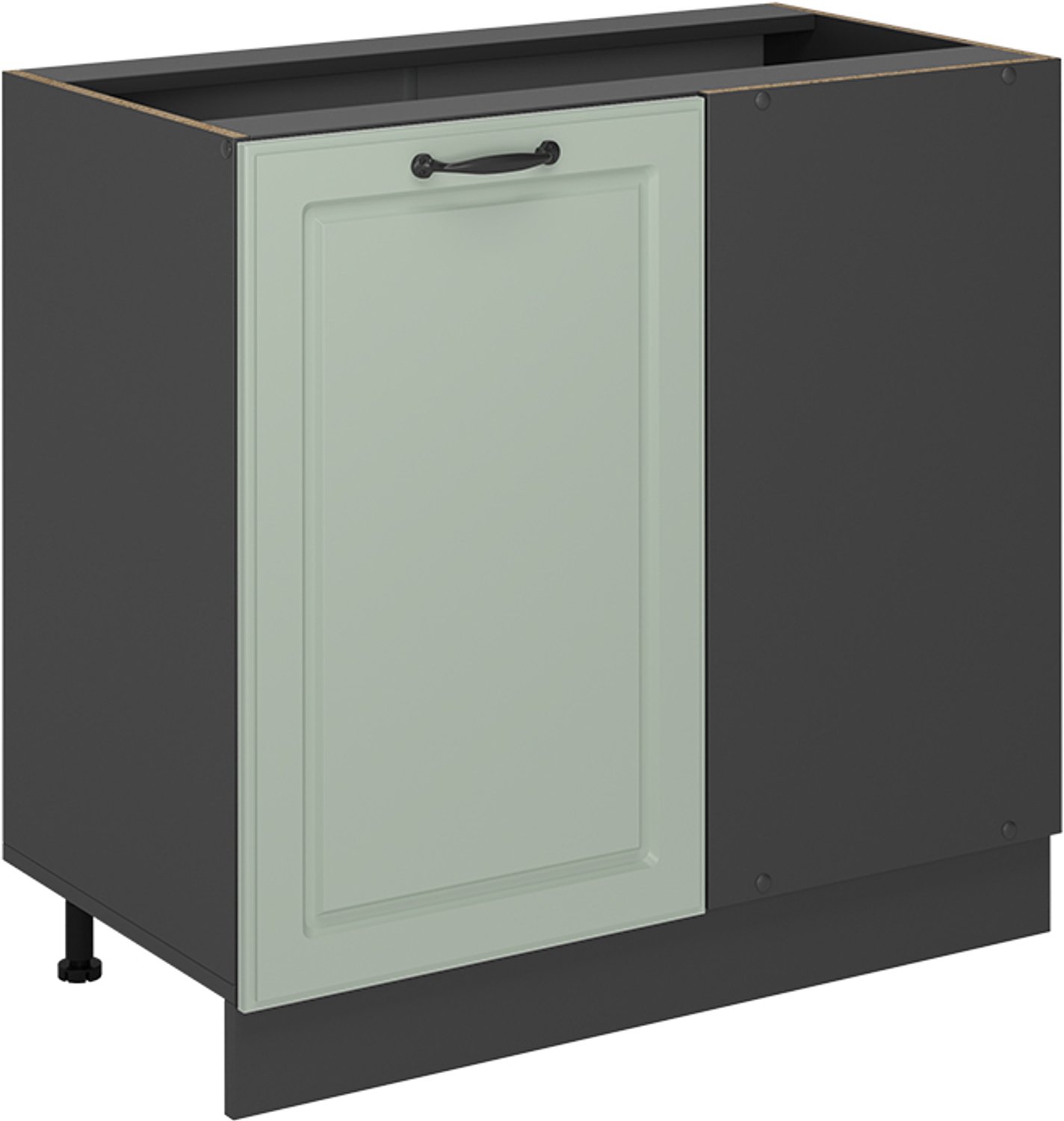 Vicco Hoekkast R-Line, Mint landelijk/Antraciet, 86 cm zonder werkblad