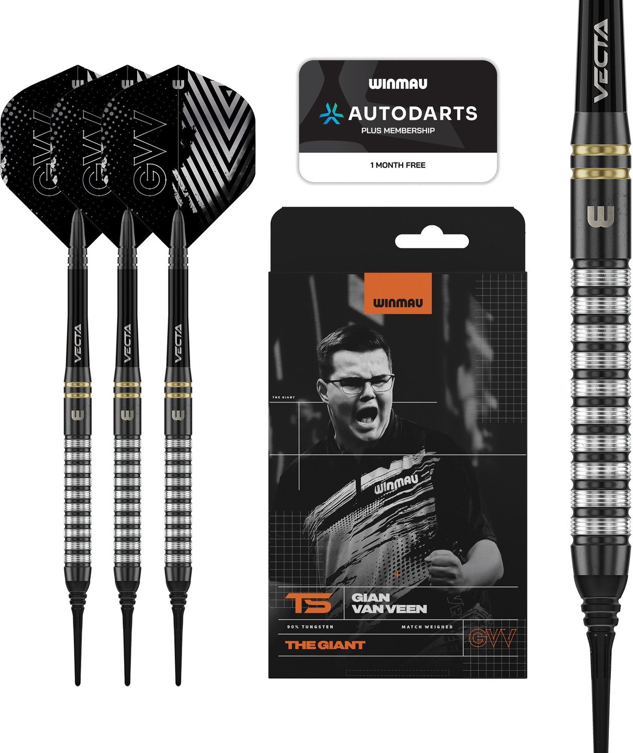 Winmau Gian van Veen TS 90% - Soft Tip Darts