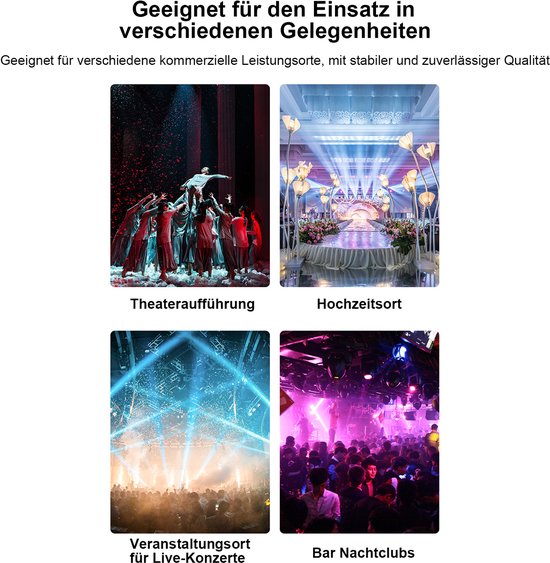 Bluetooth karaokespeaker Dual 8 inch met RGB-verlichting, microfoon en accu - zwart — afbeelding 4