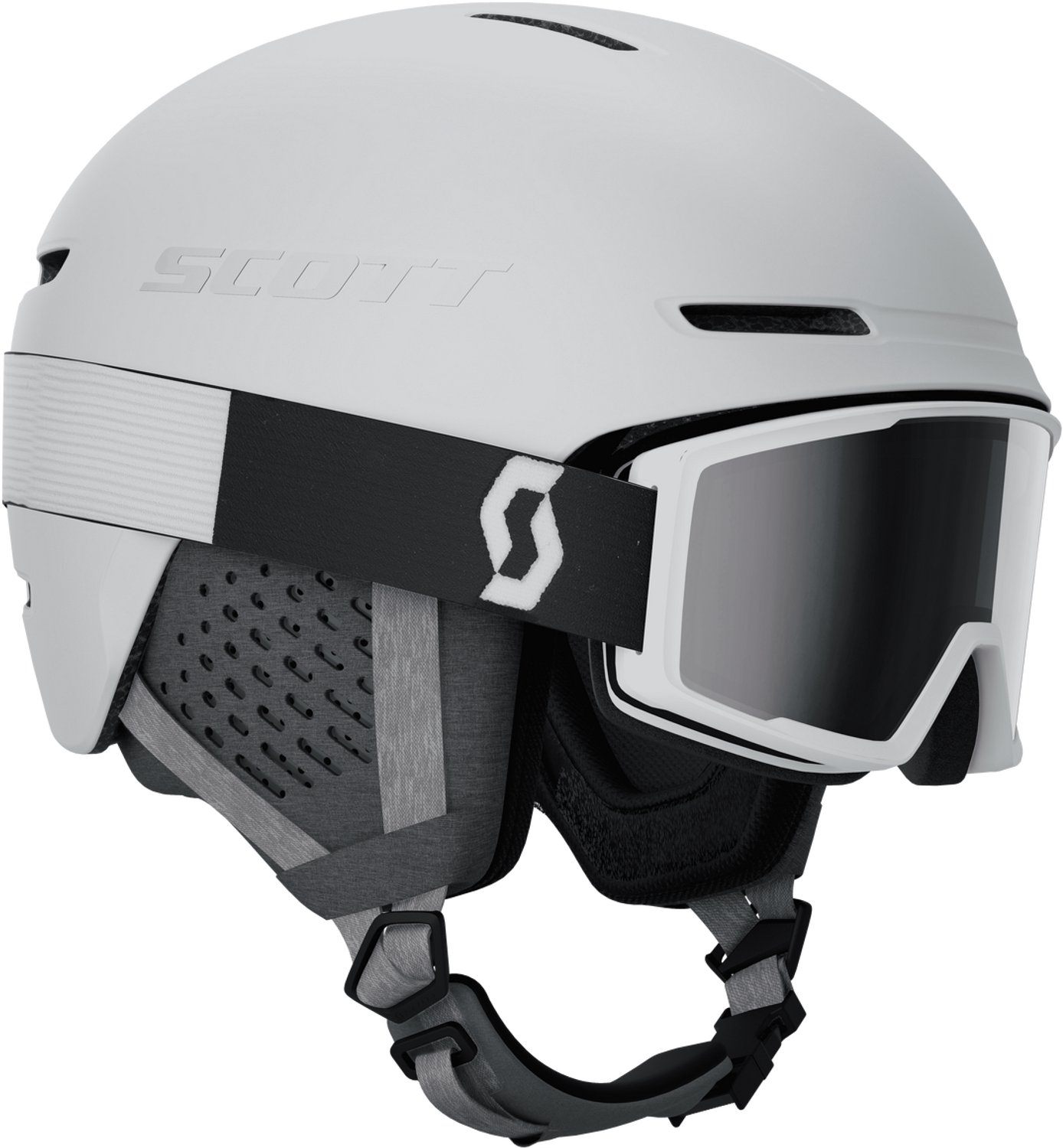 Scott Track skihelm + Factor Pro skibril combi - maat 51-55 cm - lenscat. S2