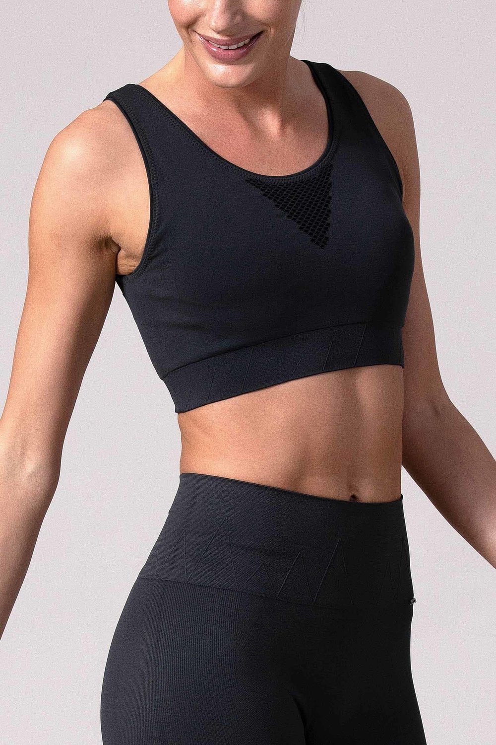 REVIVE Castelo - Sport-bh Dames - Fitness - Jet Black - Maat M