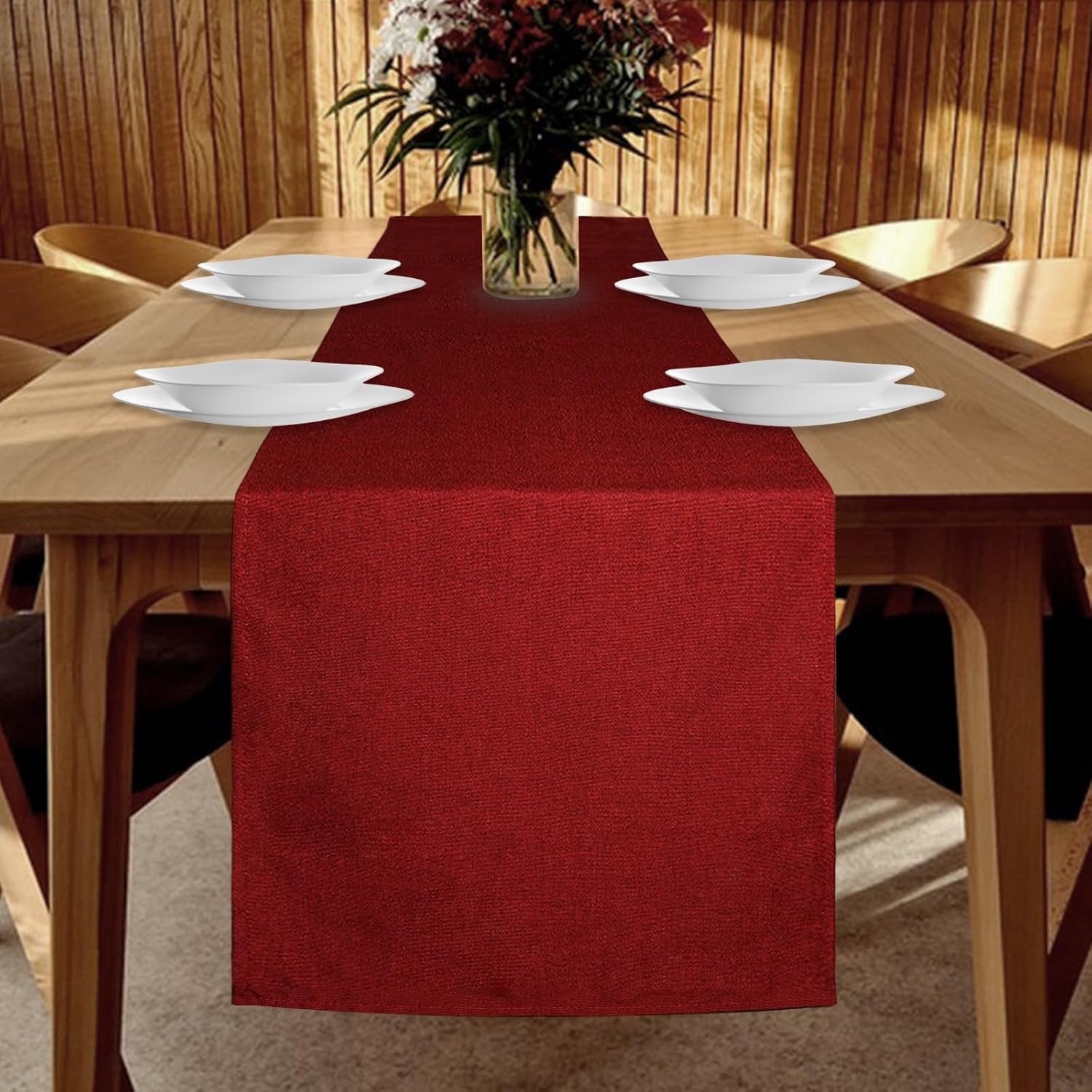 Tafelrunner 40 x 140 cm - Waterproof - Linnenlook - Perfect voor Dining Room - SnelShoppen