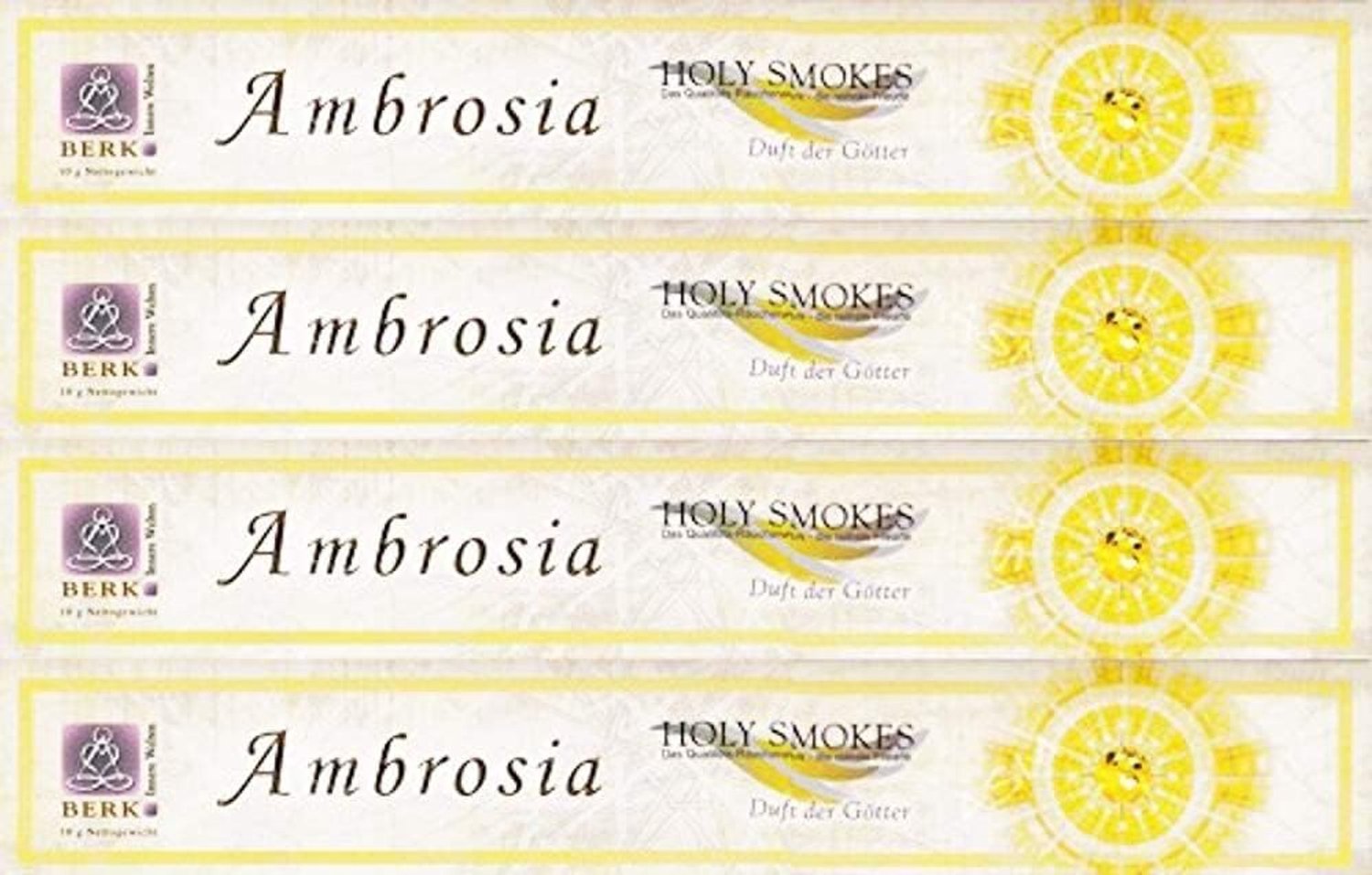 Wierookstokjes 4 stuks - Ambrosia - handgemaakt - hemelse geur - ShopVlot