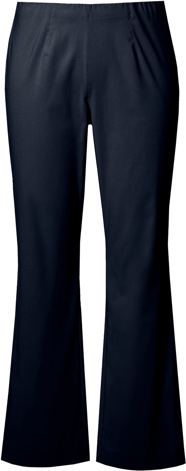 Ulla Popken - Dames - Bengalin broek thermofunctie elastische tailleband - Marine - Maat 56