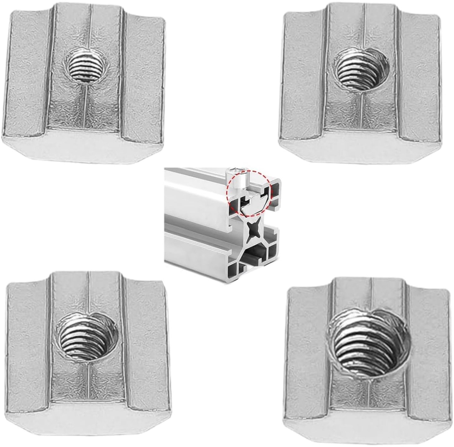 30 Series T Nuts 40 Pieces Slide Nuts M4 M5 M6 M8 Profiles Accessories Modular Construction Components Accessories for - ShopVlot