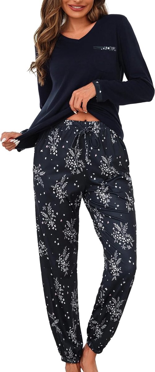 Jaipuri-nachthemd voor dames, katoen, verpakking van 2 stuks, Rajasthani maxi-nachtjurken met zakken, zachte geborduurde loungenachtkleding voor dames