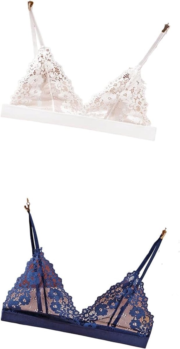 beha voor dames, zonder vulling, bralette, zonder beugel, beha, sexy, kant, driehoekig, ondergoed, kant, doorzichtige bustier, kanten borduurwerk, lingerie met spaghettibandjes