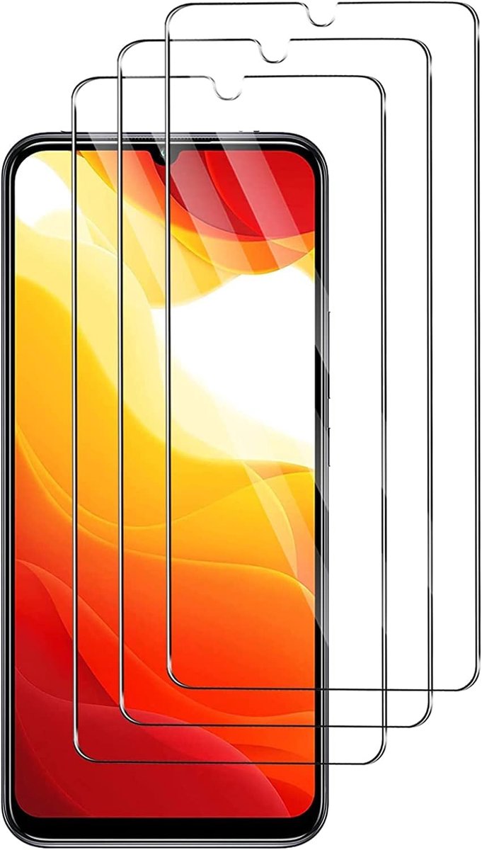 Beschermfolie voor Xiaomi 10 Lite 5G, 5G, 3 stuks, pantserglasfolie, displaybeschermfolie 9H hardheid, anti-krassen, anti-olie, anti-belletjes voor Xiaomi 10 Lite 5G