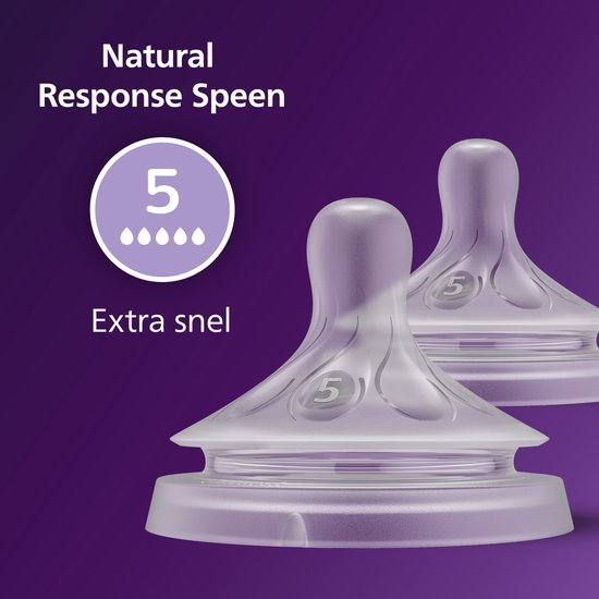 Tétine Philips Avent Natural Response, Extra rapide, numéro 5.