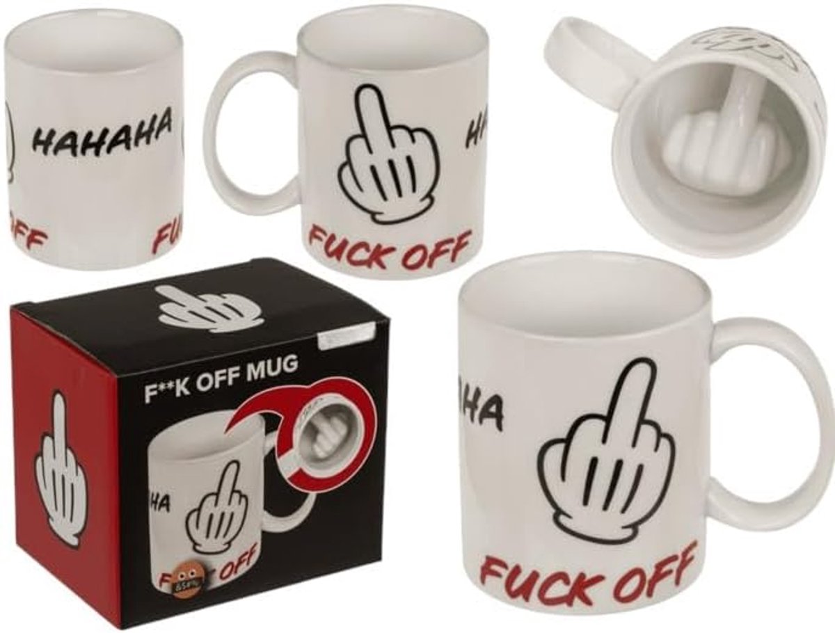 Off keramische mok, 250 ml, met geschenkdoos, 8 x 10 cm