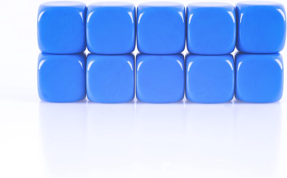 22MM Afgeronde Blank Zeszijdige Dobbelstenen Onderwijs Gemaakt bronnen Game Onderwijs Plastic Kubussen Vier Kleuren Kiesbaar