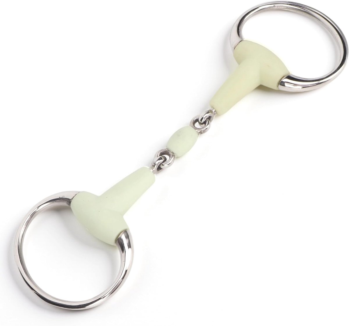 Paardenbit Appelsmaak, met Rubber Omwikkelde Paardenmondtrens voor Urenlang Trainen, Racen, Happy Mouth-bits voor Paarden, met Rubber Omwikkeld Paardenbit