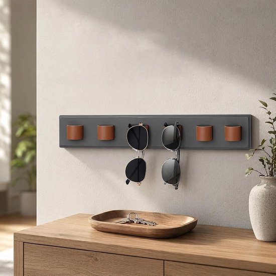 Muur, brillenopslag meerdere brillen, zonnebrillen organizer wandmontage, zonnebrillen organizer wandmontage, brillenrek, brillendisplay (zwart) — afbeelding 3
