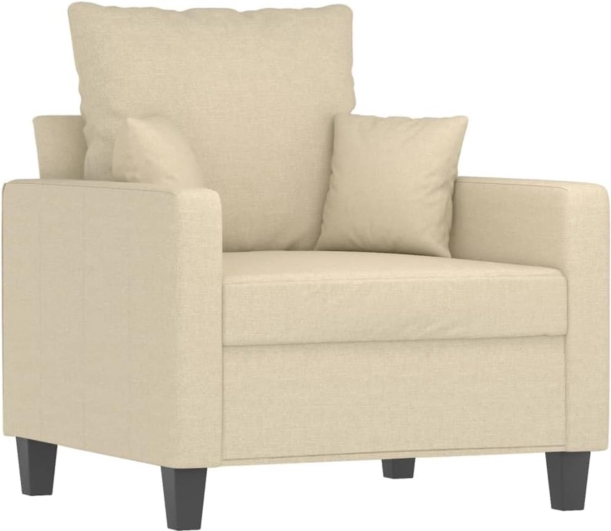 Crème 60 cm stof woonkamer bank kantoor bank slaapkamer bank loungebank voor woonkamer, slaapkamer, logeerkamer